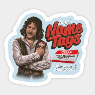 Inigos Name Tags Sticker
